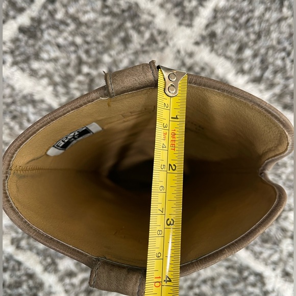 Frye Paige Tall Riding Boot: Tan Burnished Leather-77534 - Picture 9 of 10